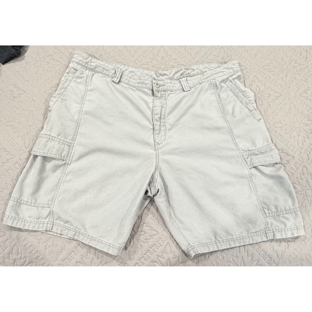 Tommy Bahama Relax Cargo Shorts Men's 44 Gray Tencel Lyocell Utility - Picture 3 of 8